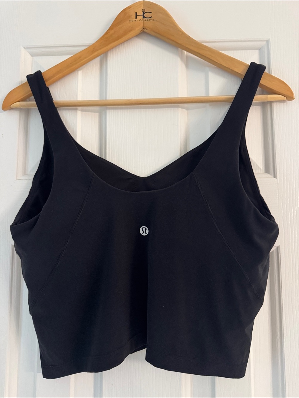 lululemon athletica Black Cropped Tank with V-Neck - Picture 2 of 6